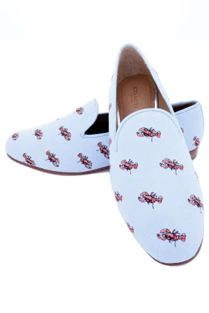 2000s Coach Blue Canvas Lobster Shoes New in Box