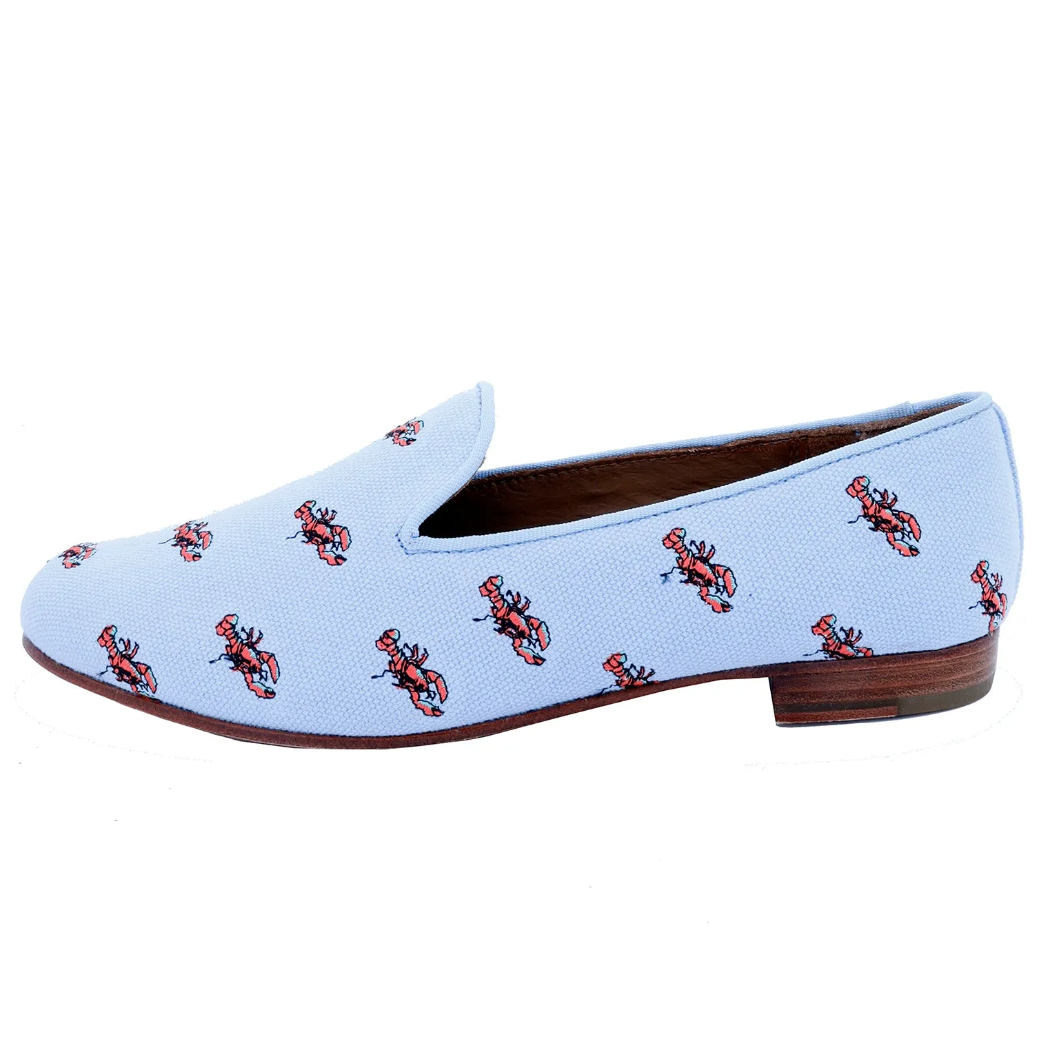 2000s Coach Blue Canvas Lobster Shoes New in Box