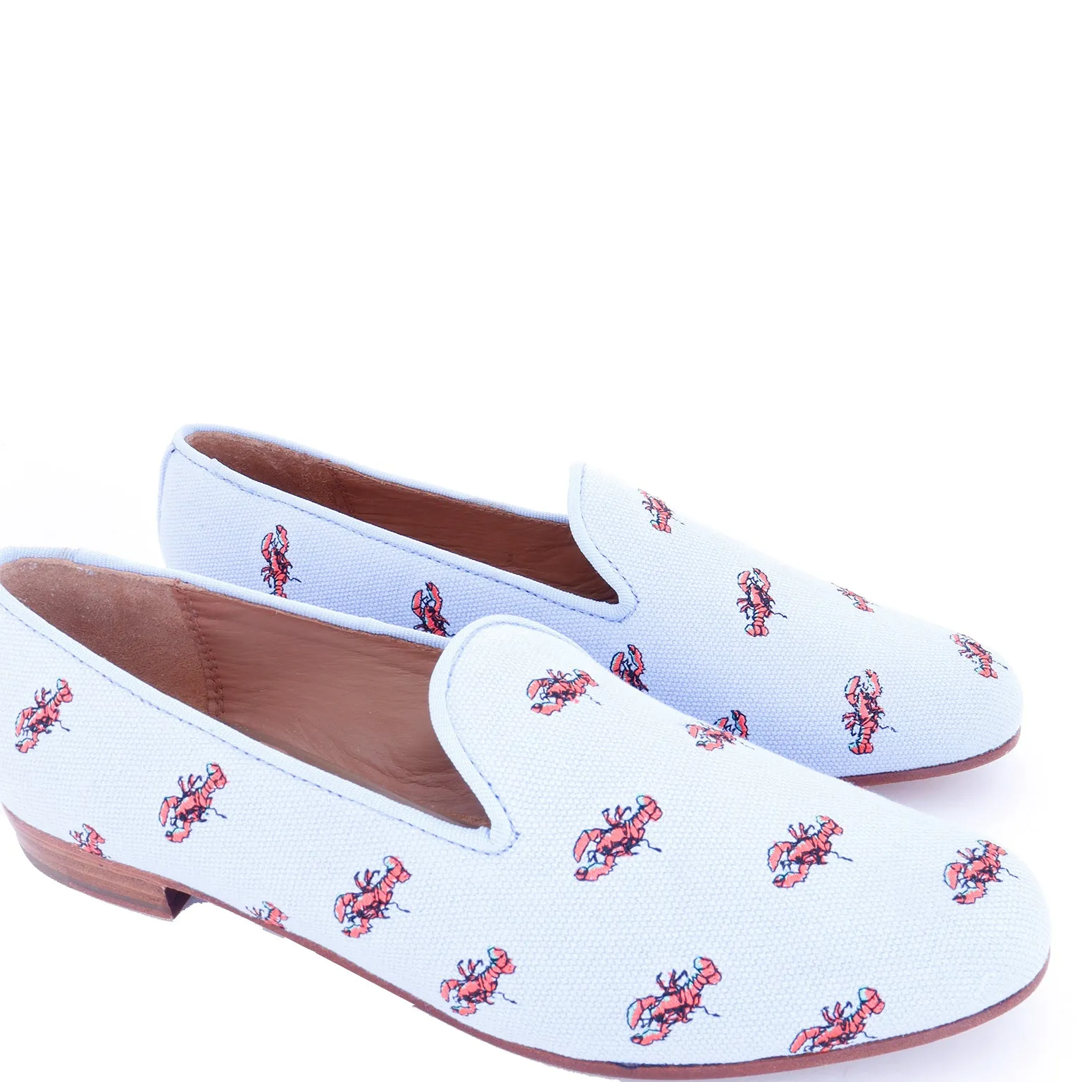 2000s Coach Blue Canvas Lobster Shoes New in Box