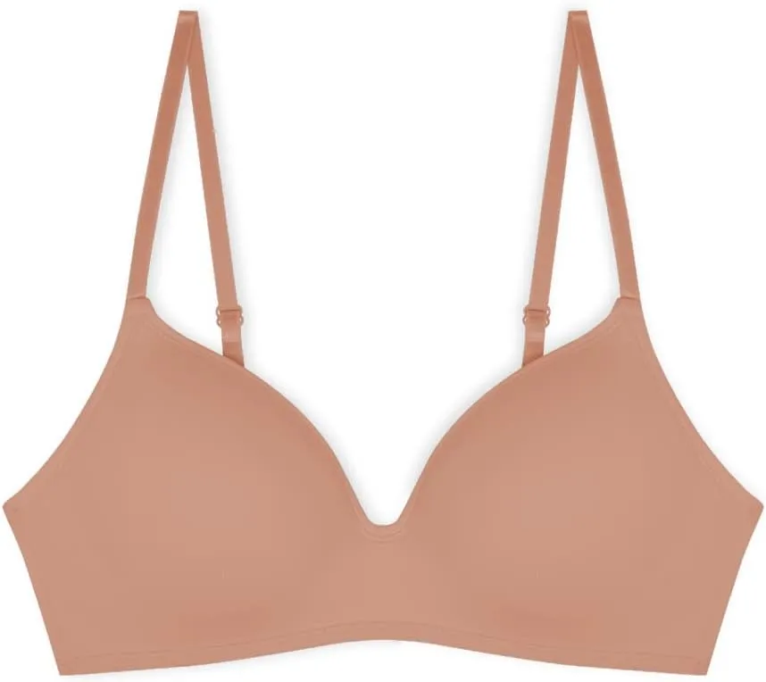 4 Pack Wirefree Bra - Women's Flexible Soft Foam Wireless No Wire Soft Pad T Shirt Bra Value Pack