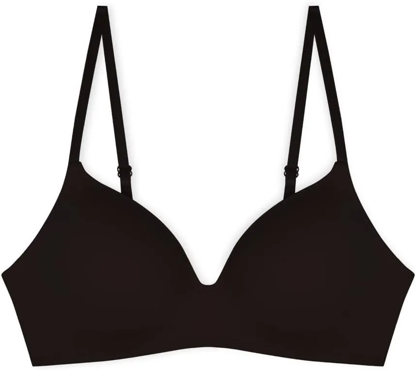 4 Pack Wirefree Bra - Women's Flexible Soft Foam Wireless No Wire Soft Pad T Shirt Bra Value Pack