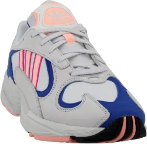 adidas Men's Yung 1 Casual - White Shoes, Crystal White/Clear Orange-collegiate Royal, 10