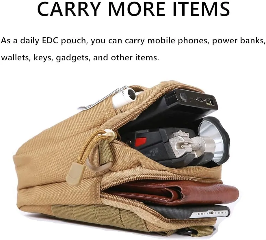 Adult Tactical Molle Pouch Belt Military Waist Pack Bag