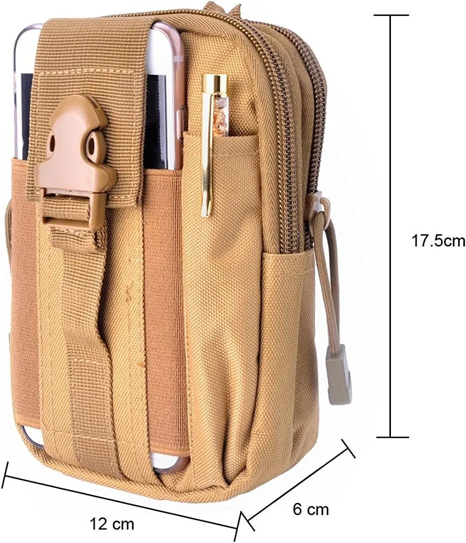 Adult Tactical Molle Pouch Belt Military Waist Pack Bag