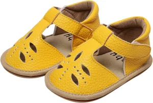Baby Infant Boy Girl Sandals Shoes First Walking Shoes Soft Anti-Slip Rubber Sole Sneakers Fashion (Yellow, 6 Toddler)