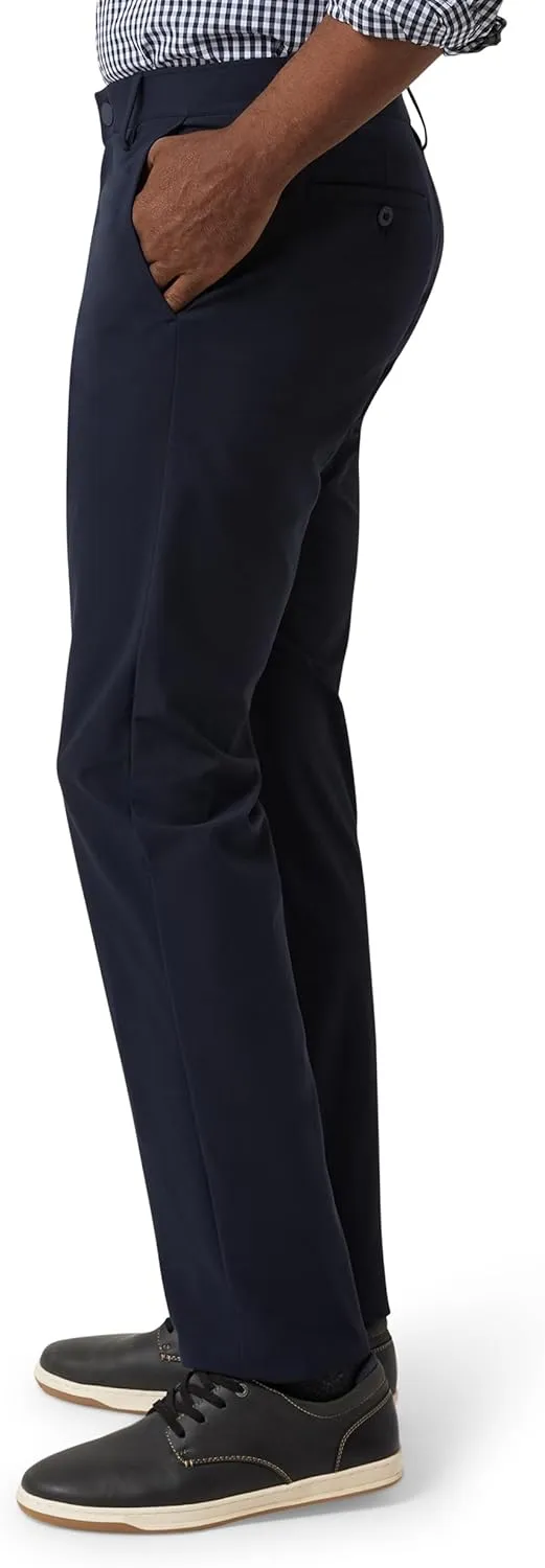 Chaps Men's Chino Pants - Slim Fit Comfort Stretch Straight Leg Dress Pants for Men - Men's Flexible Performance Work Pants