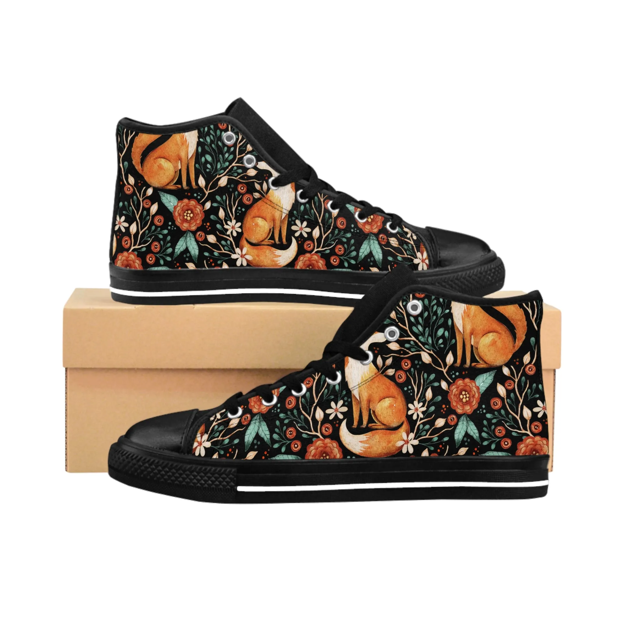 Colorful Foxes Women's Classic Sneakers
