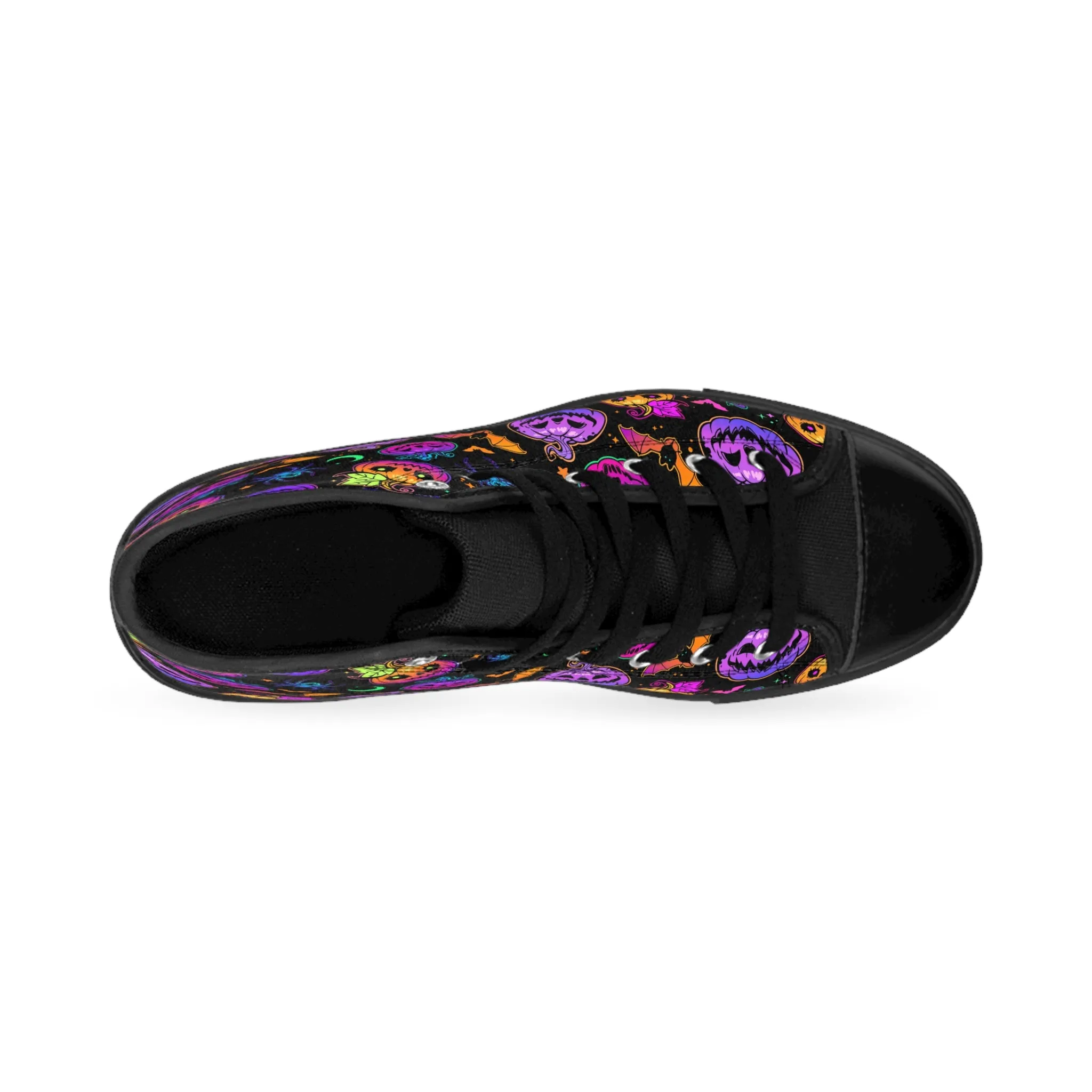 Colorful Halloween Pumpkin Men's Classic Sneakers