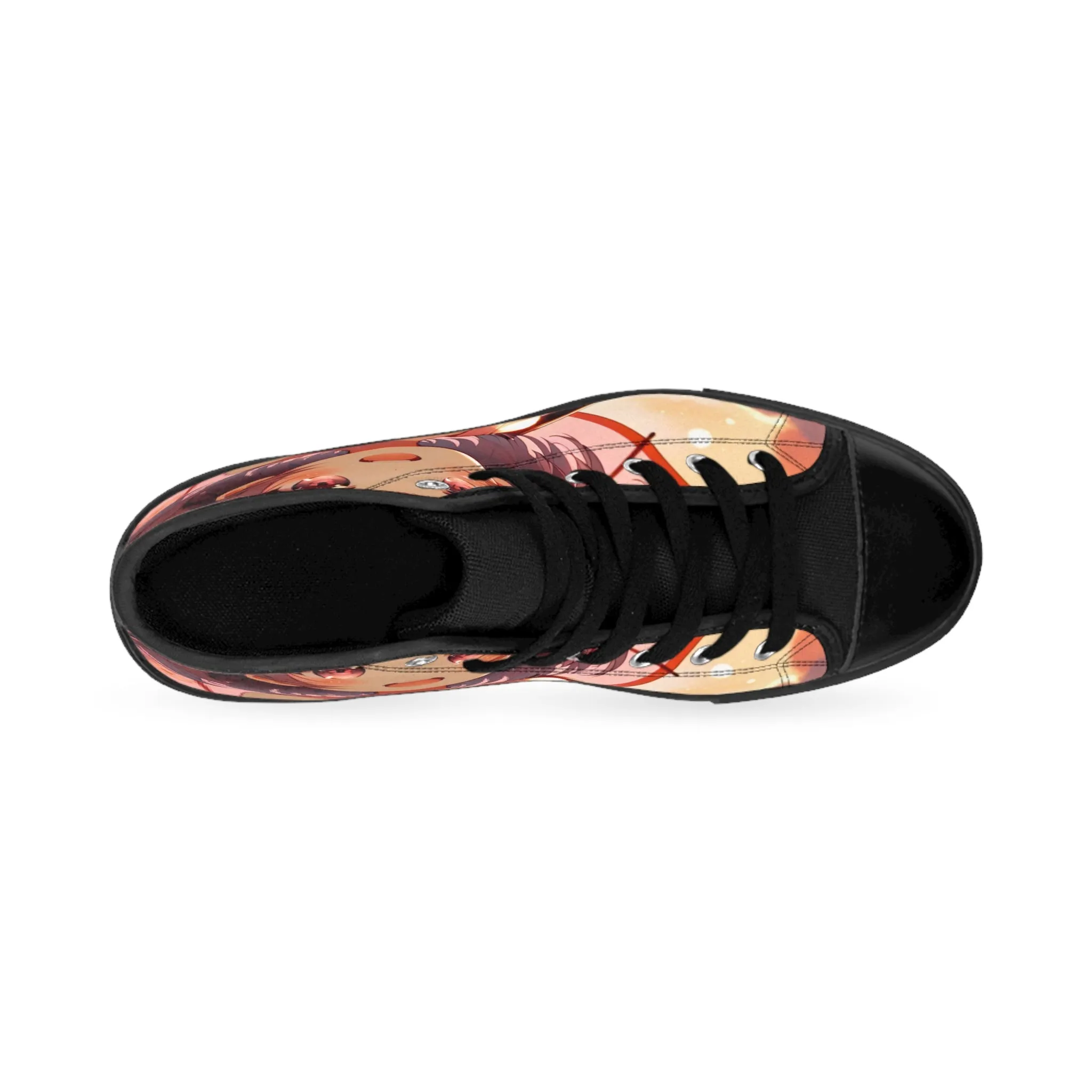 Cute Anime Girl with Umbrella Women's Classic Sneakers