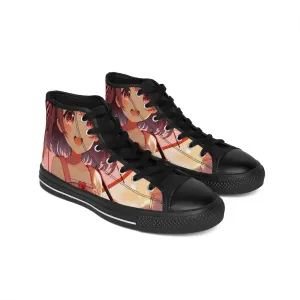 Cute Anime Girl with Umbrella Women's Classic Sneakers
