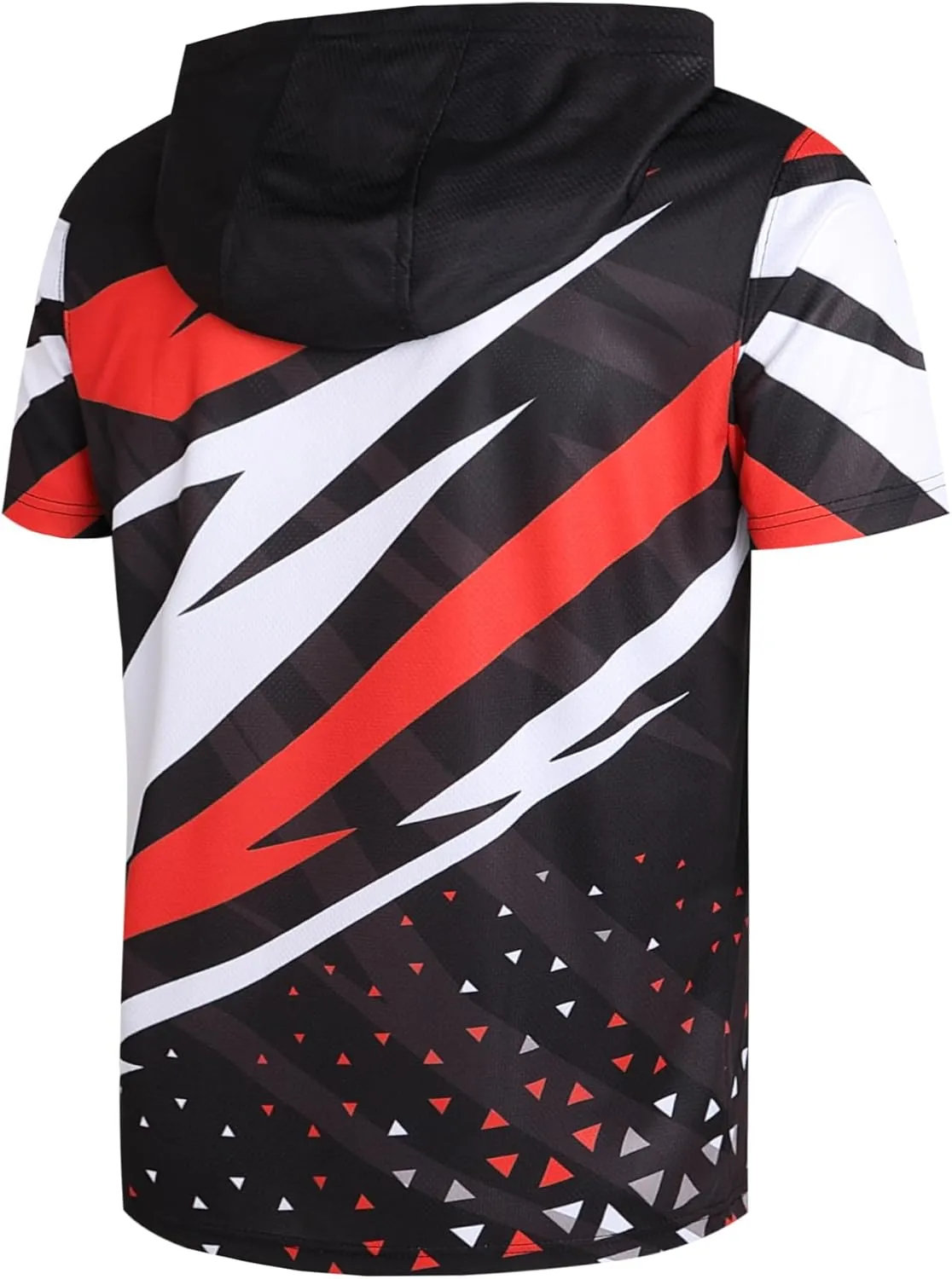 DEHANER Dry Fit Short Sleeve Hoodies For Men Workout Gym Athletic Pullover T-Shirts Lightweight Sweatshirts