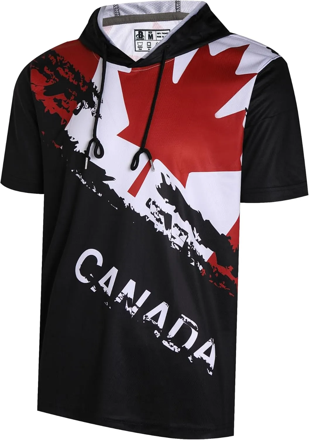 DEHANER Dry Fit Short Sleeve Hoodies For Men Workout Gym Athletic Pullover T-Shirts Lightweight Sweatshirts