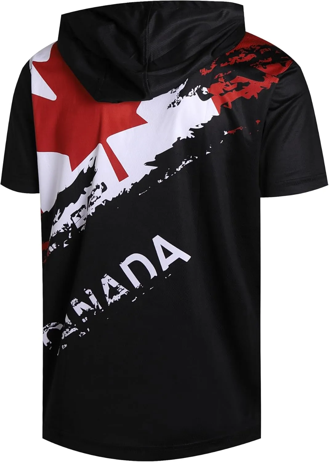 DEHANER Dry Fit Short Sleeve Hoodies For Men Workout Gym Athletic Pullover T-Shirts Lightweight Sweatshirts