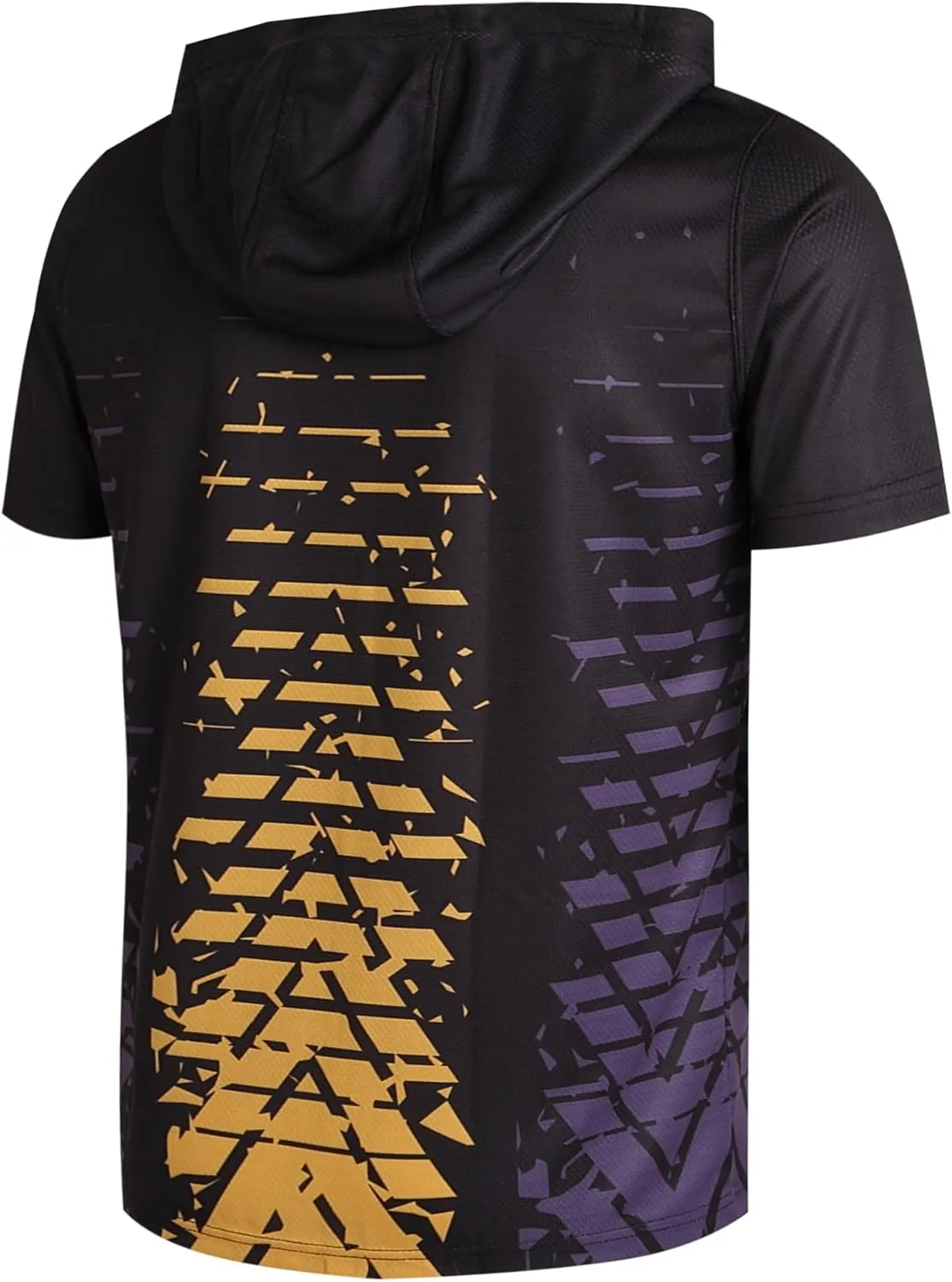 DEHANER Dry Fit Short Sleeve Hoodies For Men Workout Gym Athletic Pullover T-Shirts Lightweight Sweatshirts