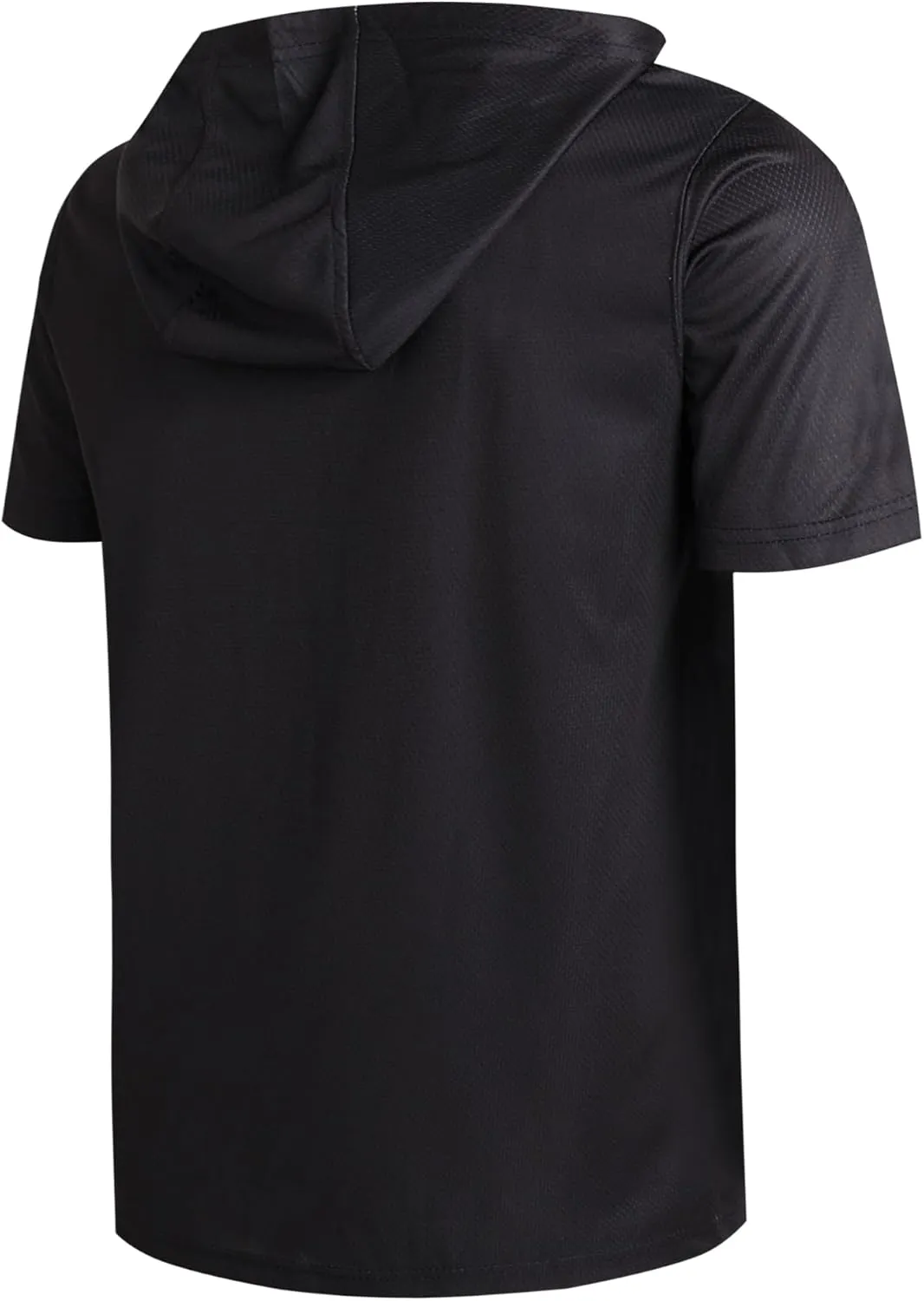 DEHANER Dry Fit Short Sleeve Hoodies For Men Workout Gym Athletic Pullover T-Shirts Lightweight Sweatshirts
