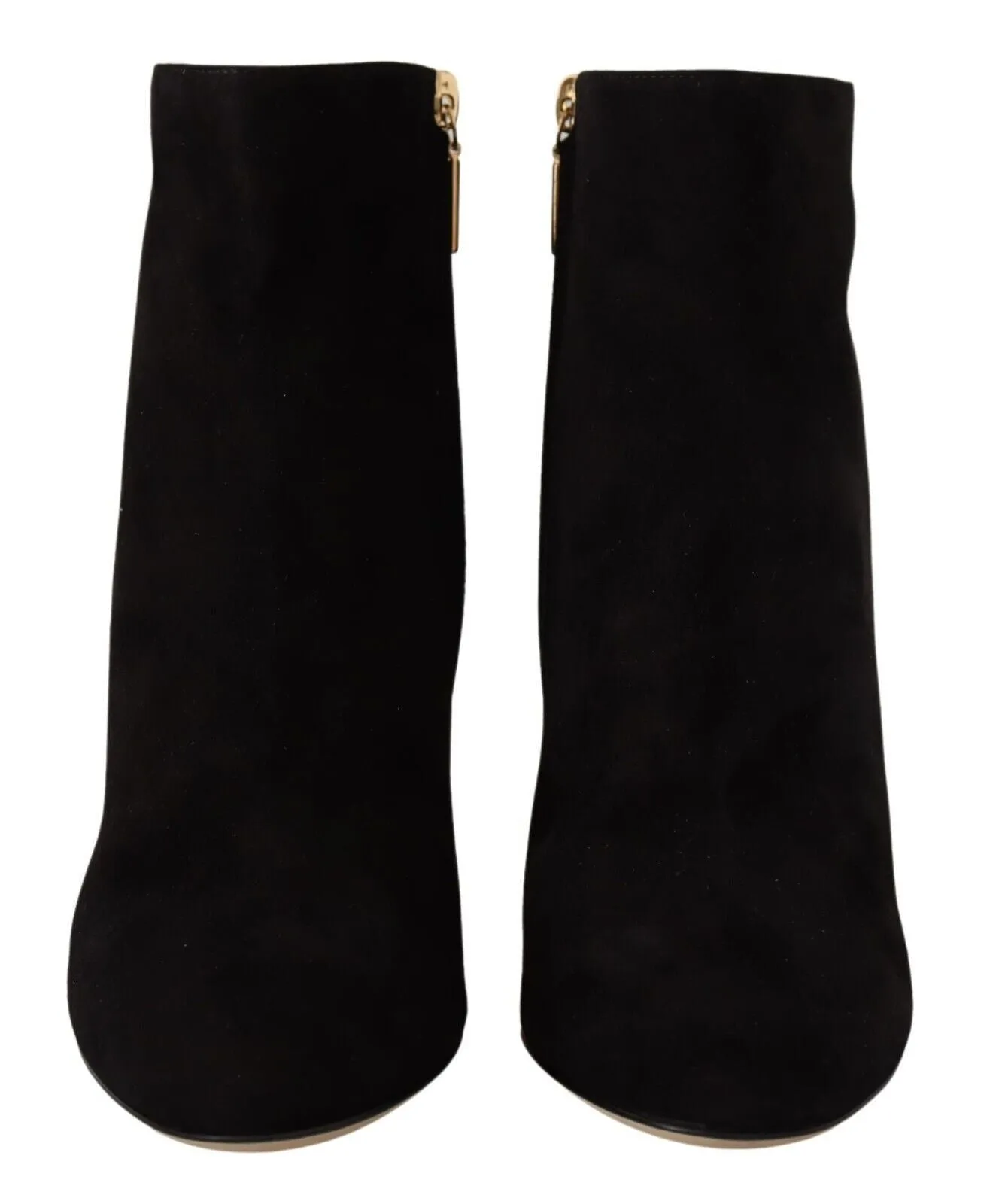 Elegant Suede Ankle Boots with Crystal Embellishment