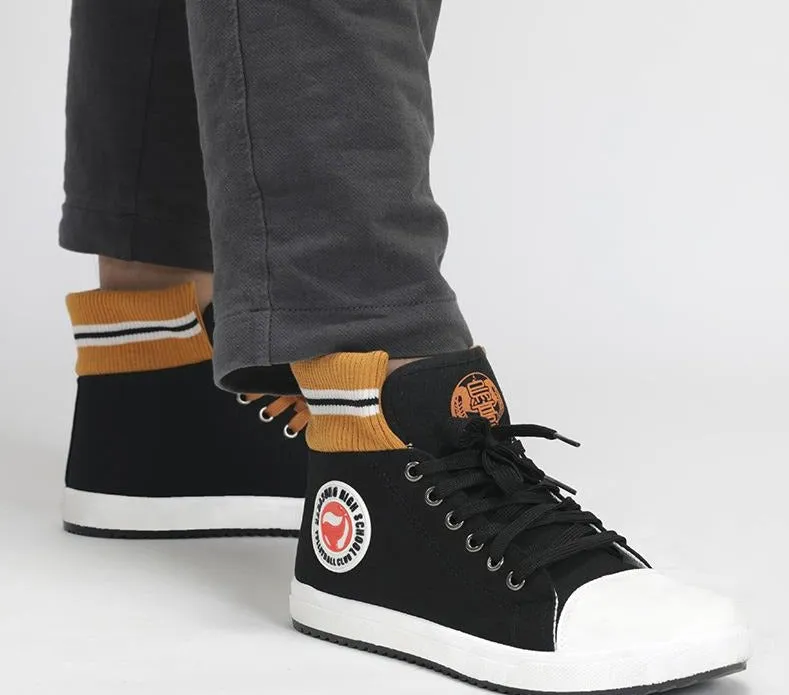 Haikyuu!! Karasuno Style High Top Canvas Shoes / Sneakers