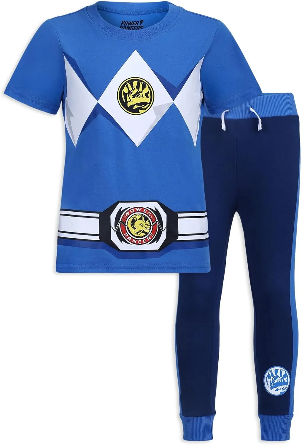 Hasbro Power Rangers Boys Short Sleeve Shirt and Pants Set for Little Kids