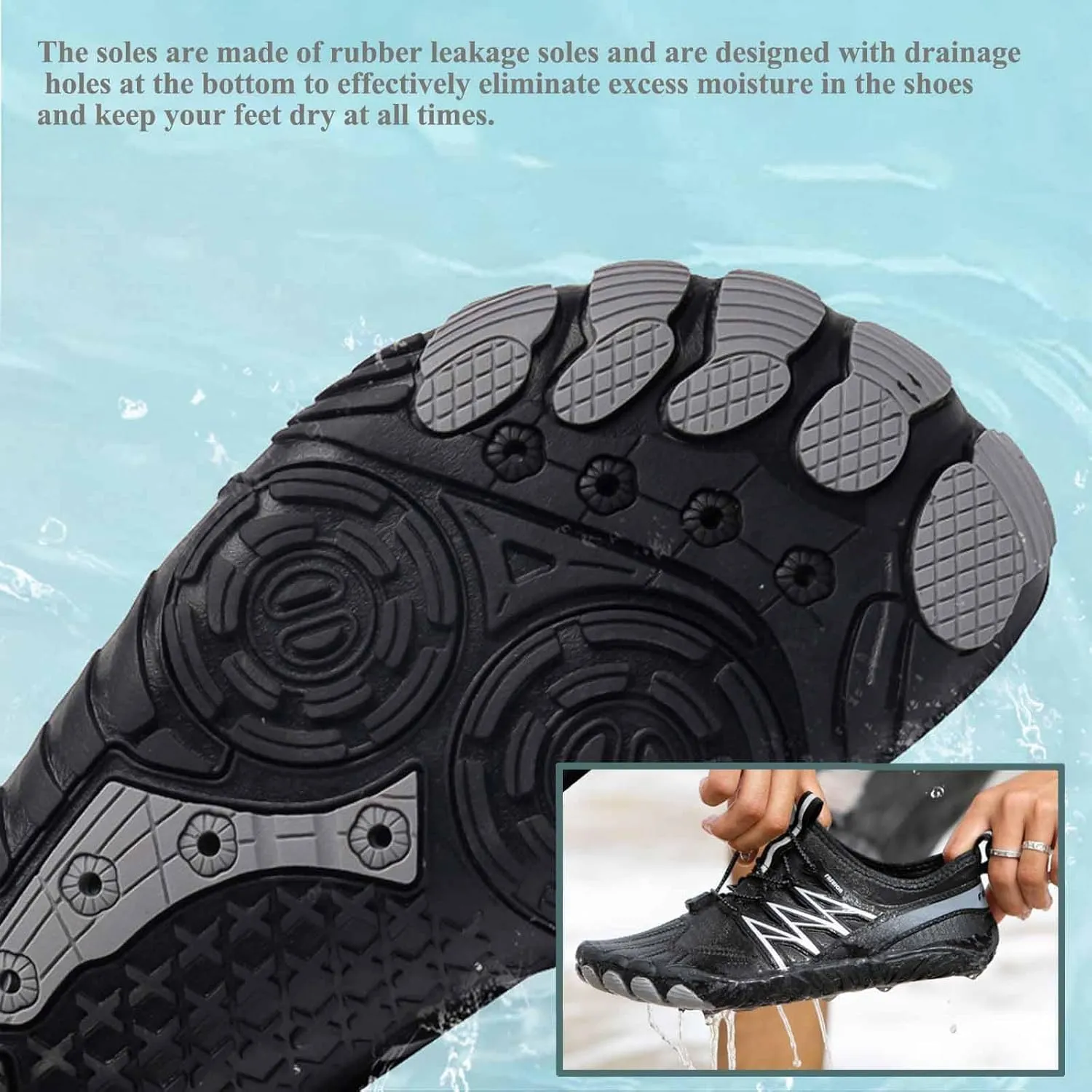 Hike Barefoot Footwear Shoes Waterproof Trail Running Healthy & Non-Slip Barefoot Shoes Outdoor Shoes Wide Toe Shoes for Women Men