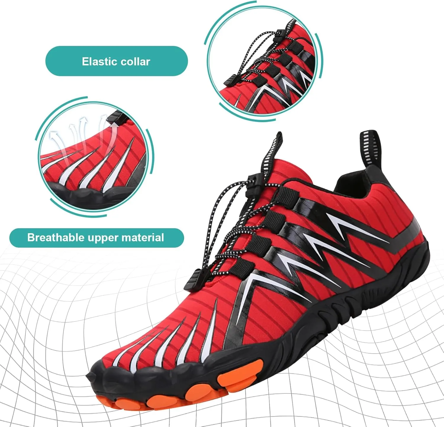 Hike Barefoot Shoes Women Men Non-Slip Healthy Barefoot Shoes Womens Mens Breathable Fashion Trail Rnning Hiking Shoe Womens Mens Wide Toe Zero Drop Shoe