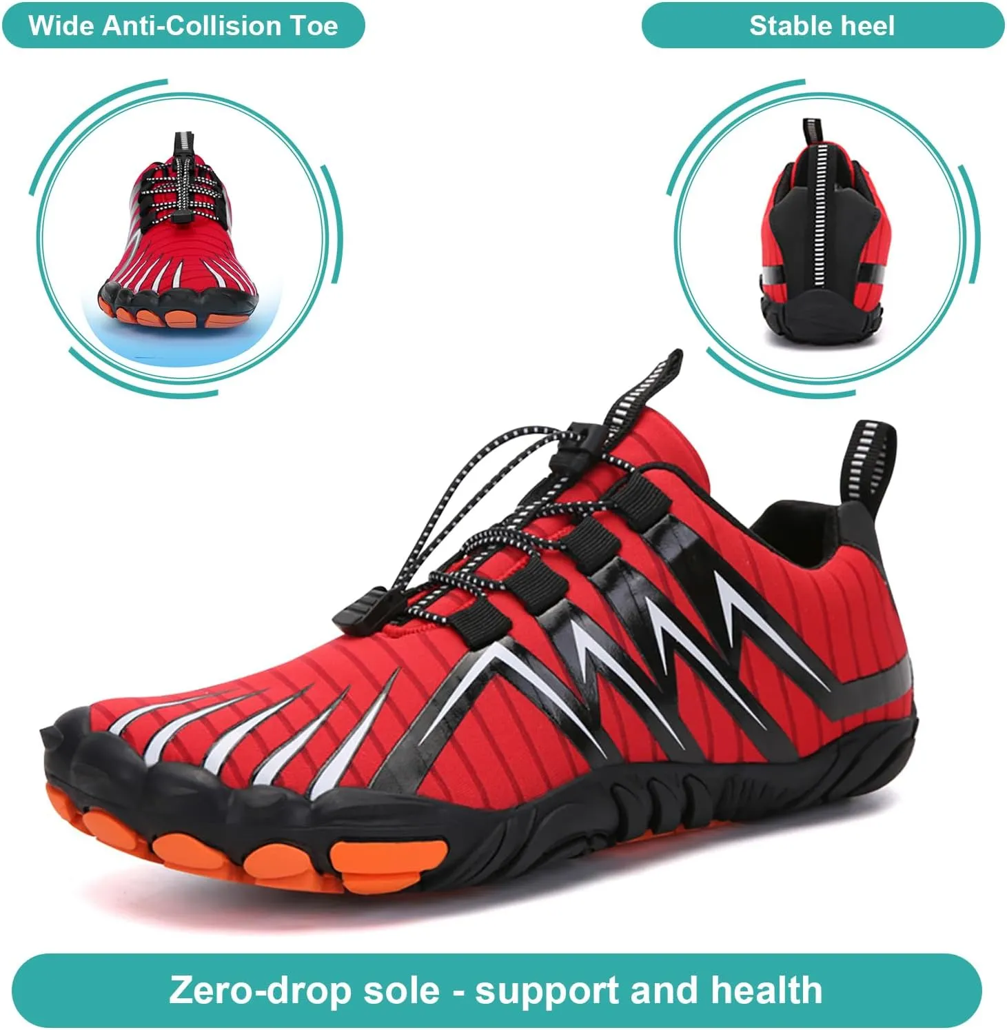 Hike Barefoot Shoes Women Men Non-Slip Healthy Barefoot Shoes Womens Mens Breathable Fashion Trail Rnning Hiking Shoe Womens Mens Wide Toe Zero Drop Shoe
