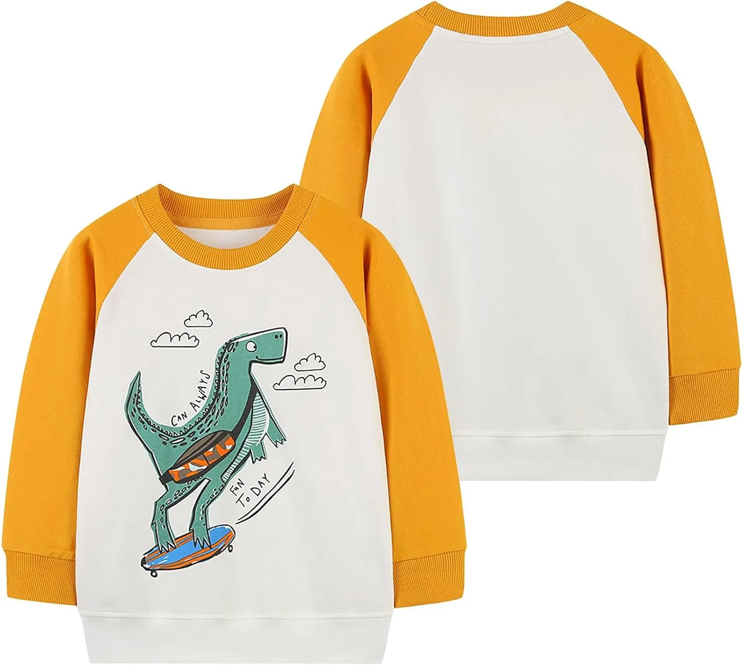 His and Hers Melanin Hoodies Toddler Boys 2023 New Skateboarding Dinosaur Print Casual Pullover Boys Sweatshirts Hoodies