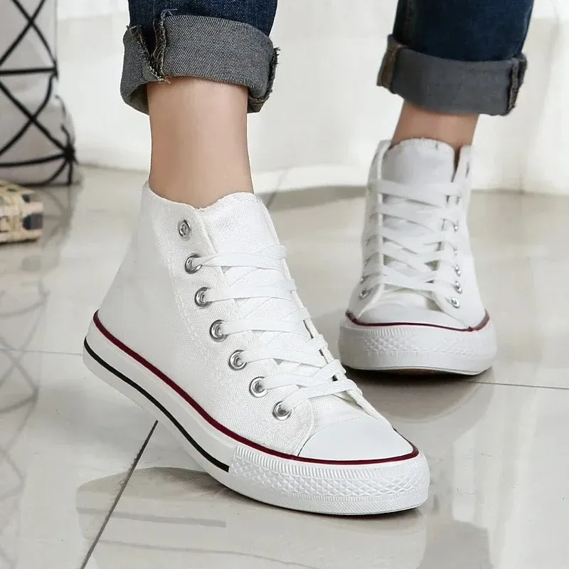 Hudson™ Zwarte student casual heren hoge sneakers