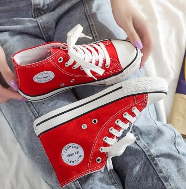 Hudson™ Zwarte student casual heren hoge sneakers
