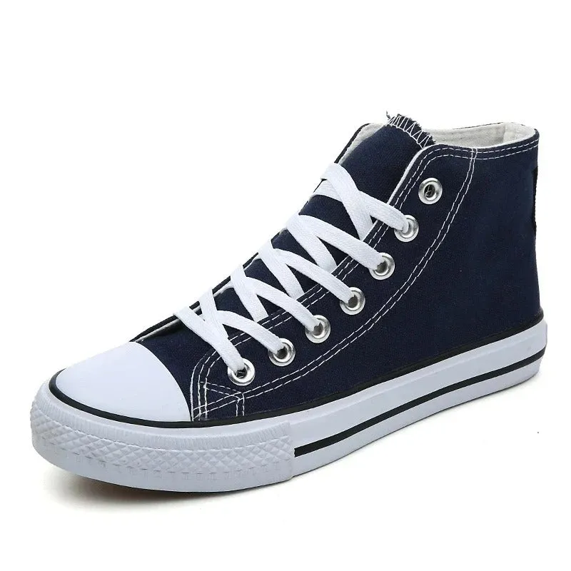 Hudson™ Zwarte student casual heren hoge sneakers
