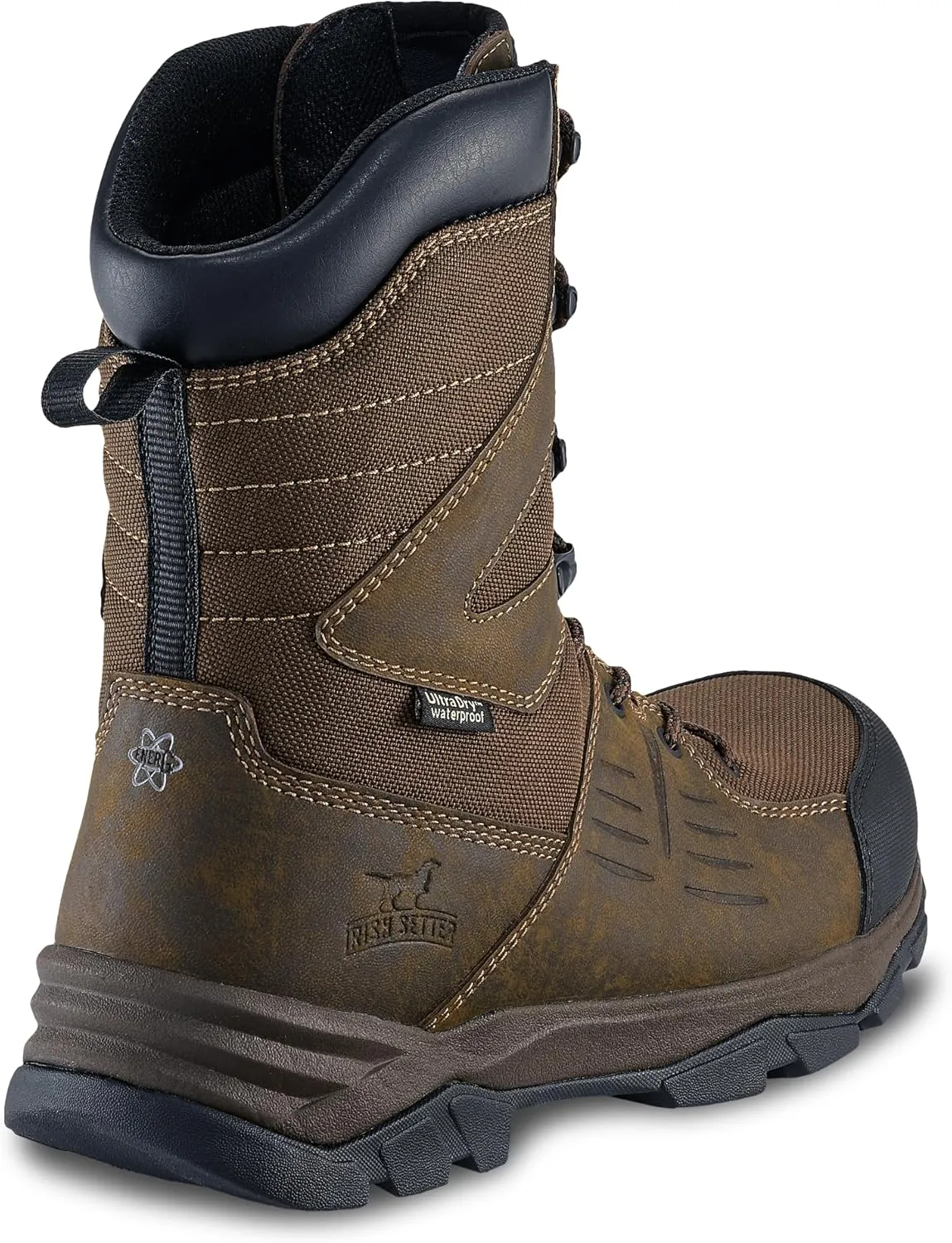 Irish Setter, Terrain, Mens, 10", Waterproof, Hunting Boot, Brown