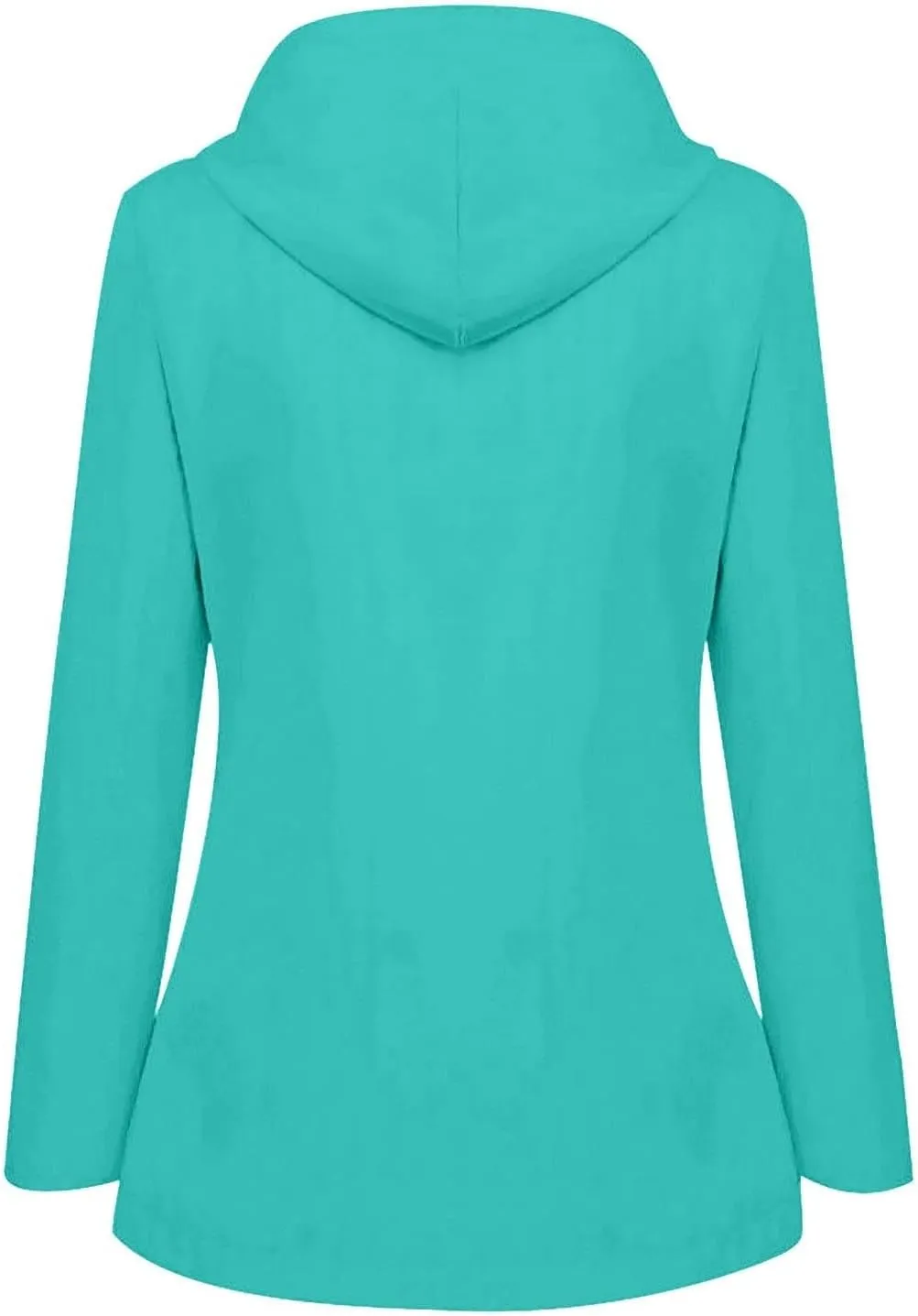 KUIOLYPOER Women's Raincoats Waterproof Rain Jacket Lightweight Active Outdoor Hooded Zip up Windbreaker