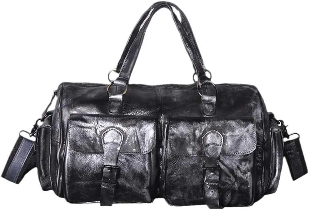 Men Leather Travel Business Briefcase Heavy Duty Computer Laptop Tote Messenger Bag