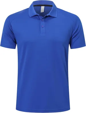 Mens 1/3 Pack Polo Shirt Moisture Wicking Dry Fit Performance Athletic Short Sleeve Golf Shirt