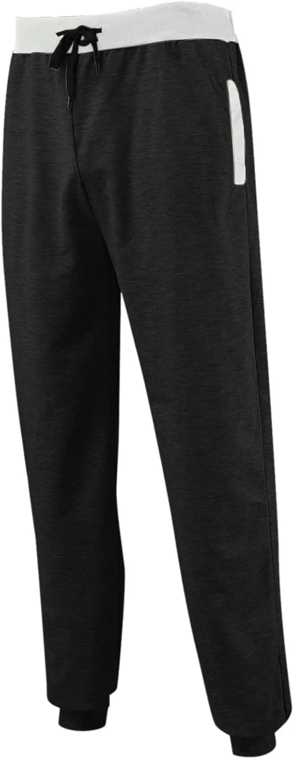 Mens Casual Pants Drawstring Elastic Waist Lightweight Linen Pants Loose Fit Summer Beach Yoga Trousers Flexible Joggers