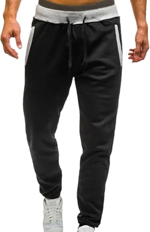 Mens Casual Pants Drawstring Elastic Waist Lightweight Linen Pants Loose Fit Summer Beach Yoga Trousers Flexible Joggers