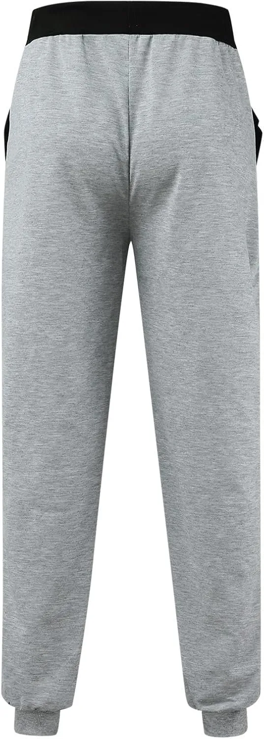 Mens Casual Pants Drawstring Elastic Waist Lightweight Linen Pants Loose Fit Summer Beach Yoga Trousers Flexible Joggers