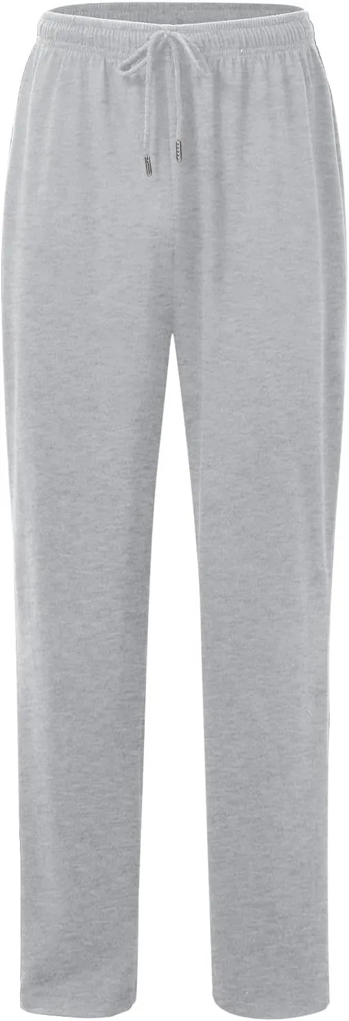 Mens Casual Pants Elastic Waist Lightweight Comfy Loose Fit Pleated Slacks Summer Beach Yoga Trousers Flexible Joggers