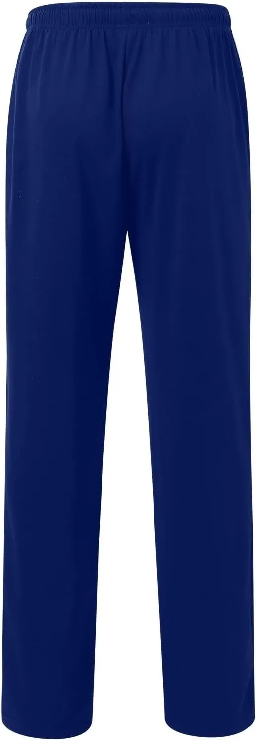 Mens Casual Pants Elastic Waist Lightweight Comfy Loose Fit Pleated Slacks Summer Beach Yoga Trousers Flexible Joggers