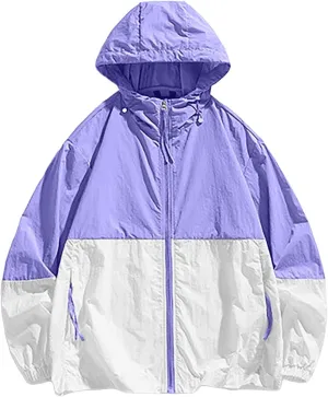 Men's Lightweight Windbreaker Jackets Outdoor Hooded Pocket Raincoat Jacket Men Zipper Cardigan Sweater Men's Cardigan