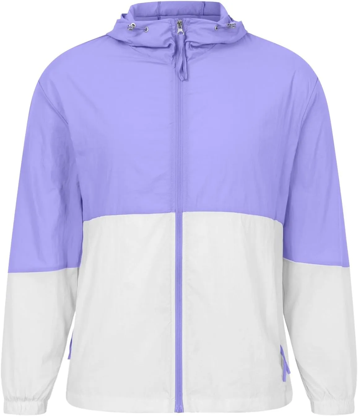 Men's Lightweight Windbreaker Jackets Outdoor Hooded Pocket Raincoat Jacket Men Zipper Cardigan Sweater Men's Cardigan