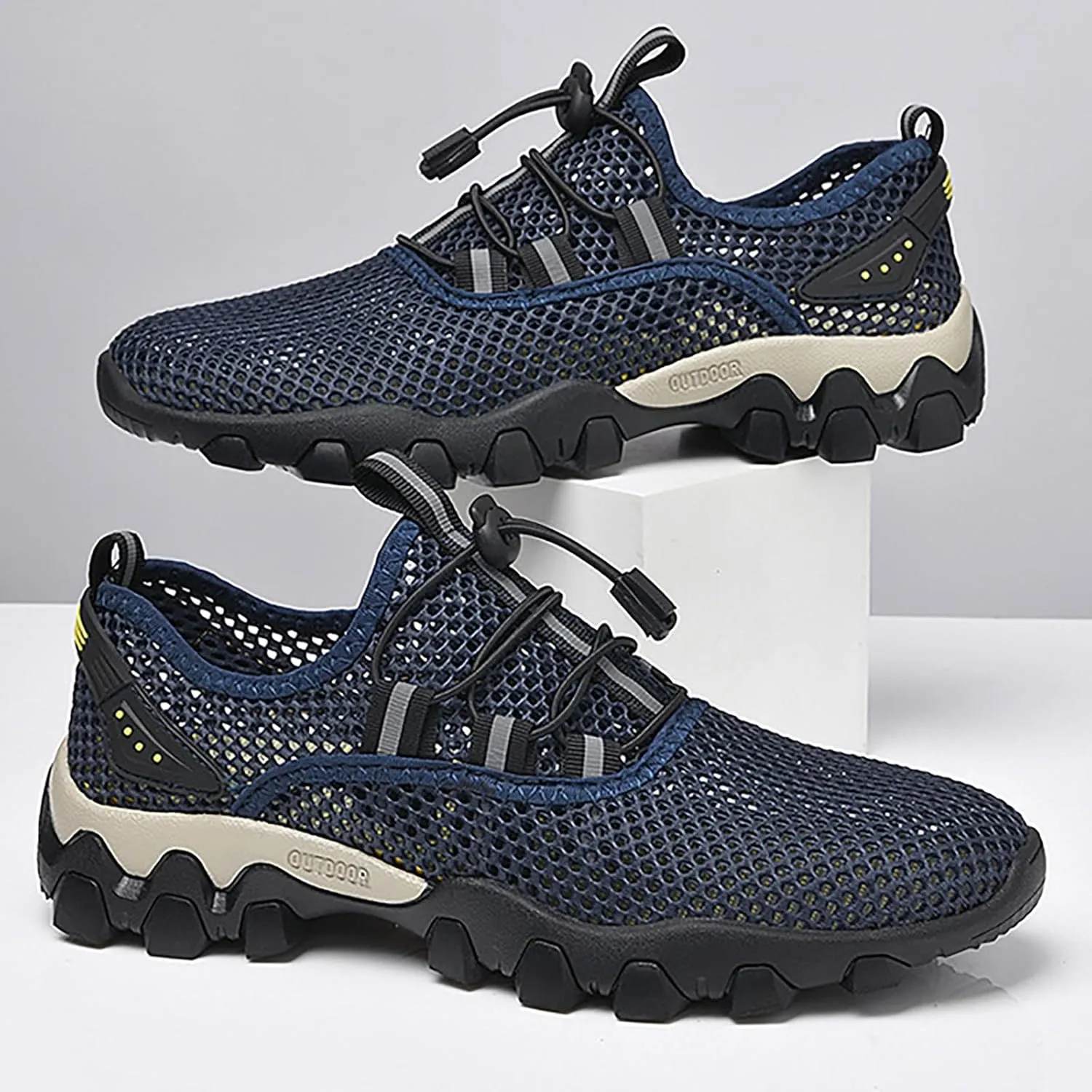 Men's Shoes Summer Breathable Mesh Shoes Sports Casual Shoes Men's Hiking Shoes Tourism Hiking Shoes men's flip flops