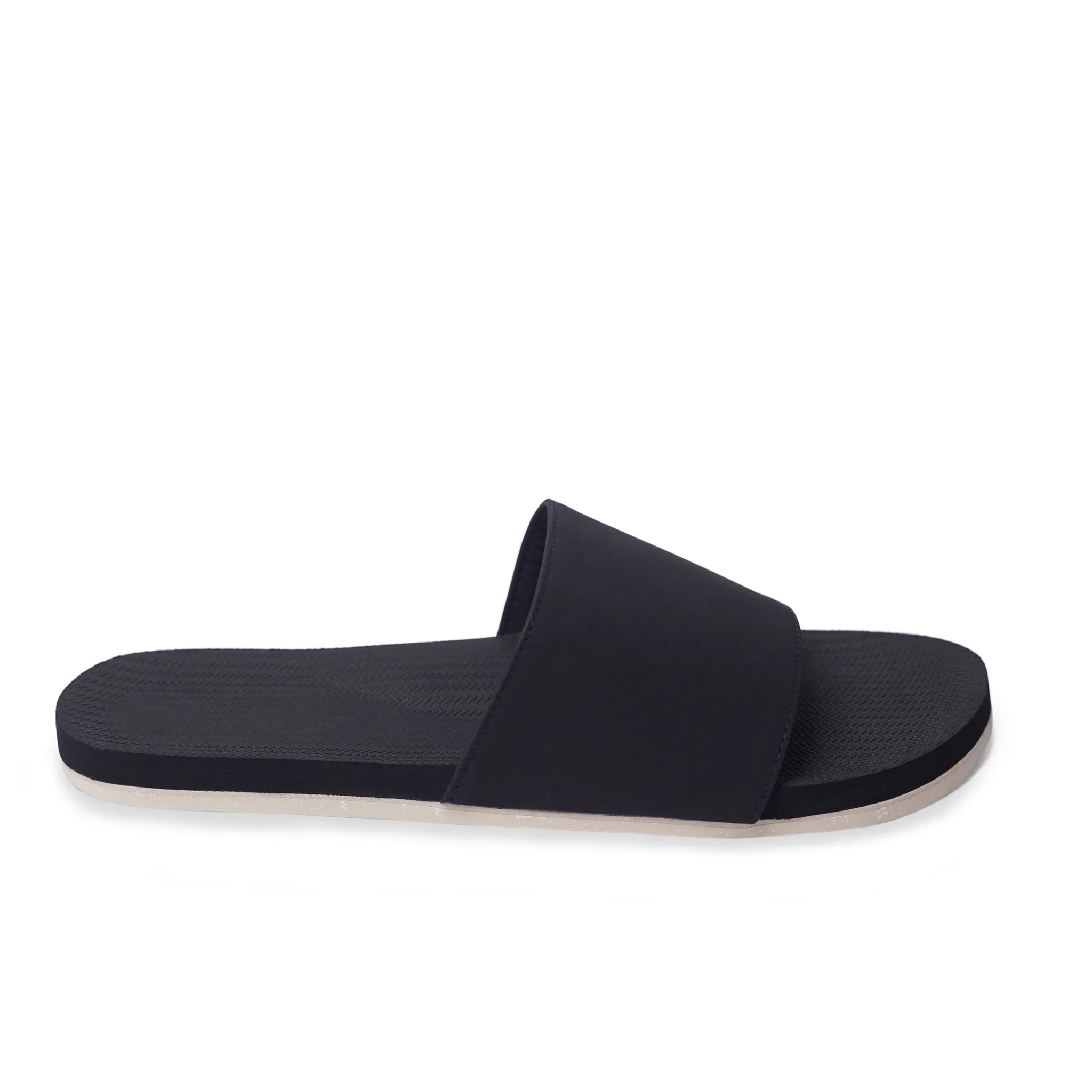 Men's Slides Sneaker Sole - Black/Sea Salt Sole