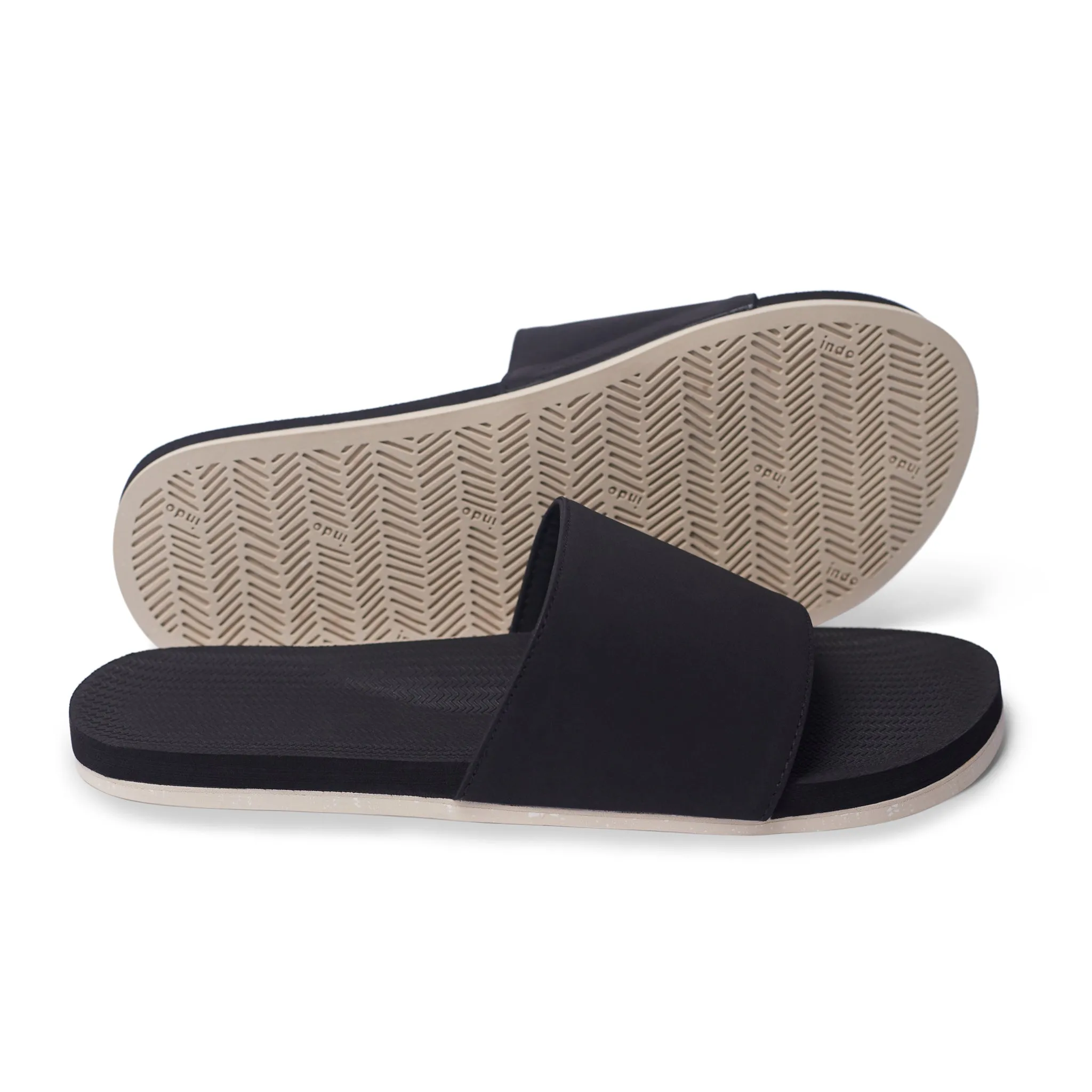 Men's Slides Sneaker Sole - Black/Sea Salt Sole