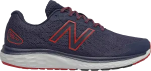 New Balance Fresh Foam 680v7 'Navy Team Red' sneakers, blue