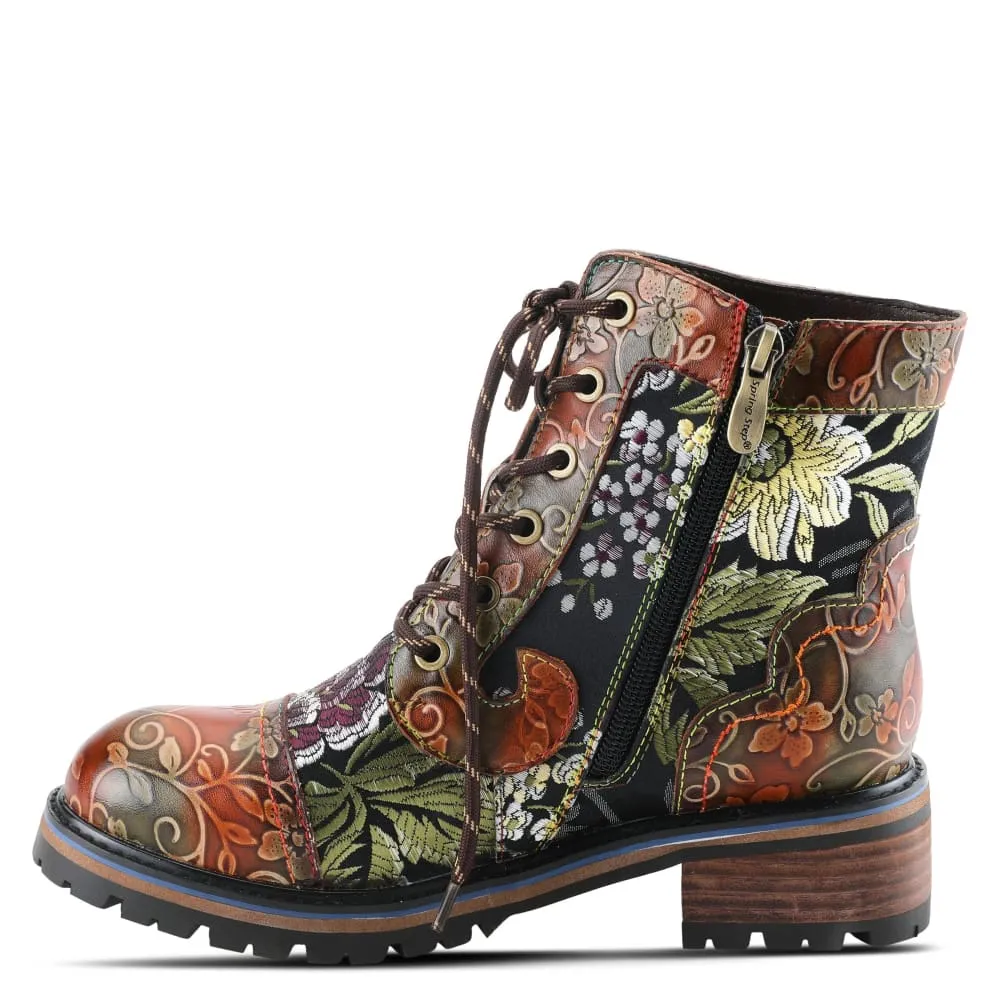 Spring Step Shoes L'Artiste Fantastic Women's Floral Leather High Top Boots