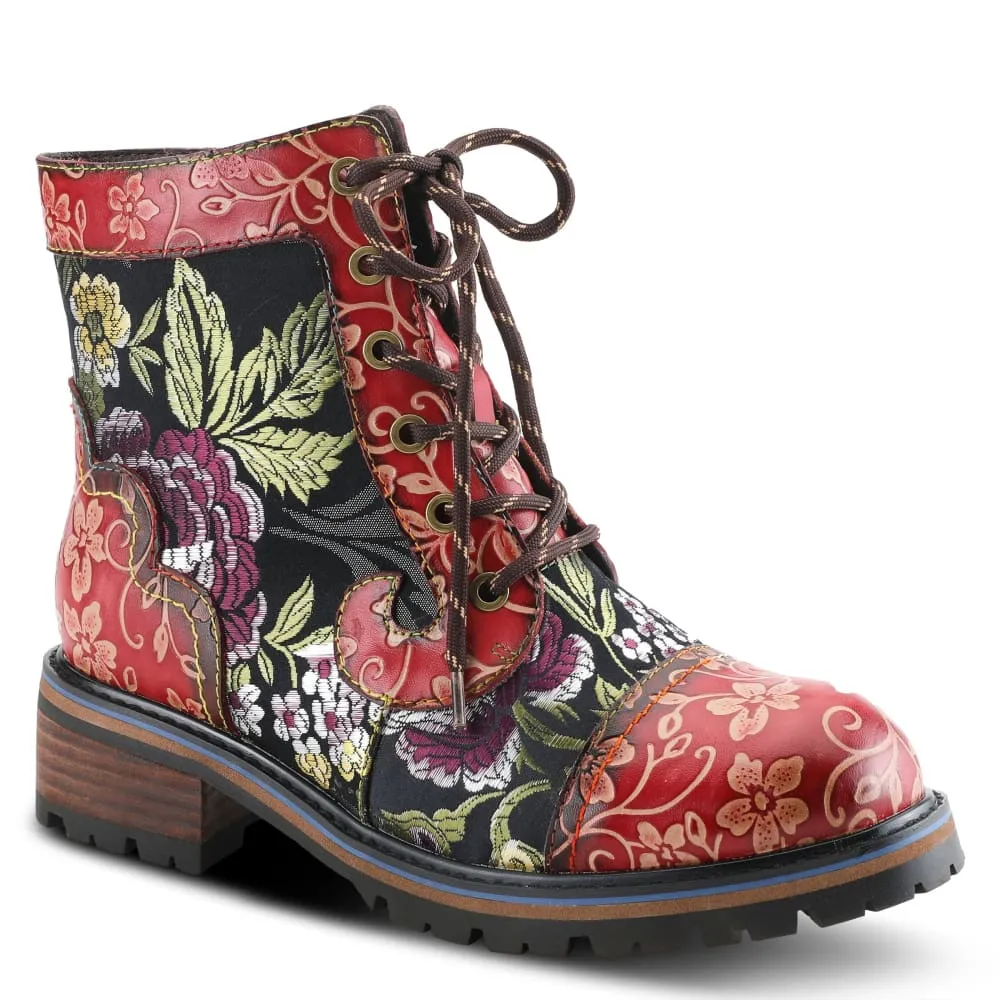 Spring Step Shoes L'Artiste Fantastic Women's Floral Leather High Top Boots