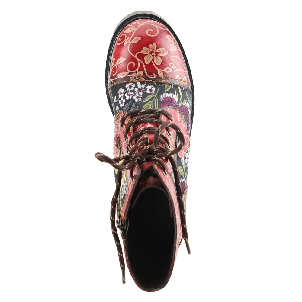 Spring Step Shoes L'Artiste Fantastic Women's Floral Leather High Top Boots