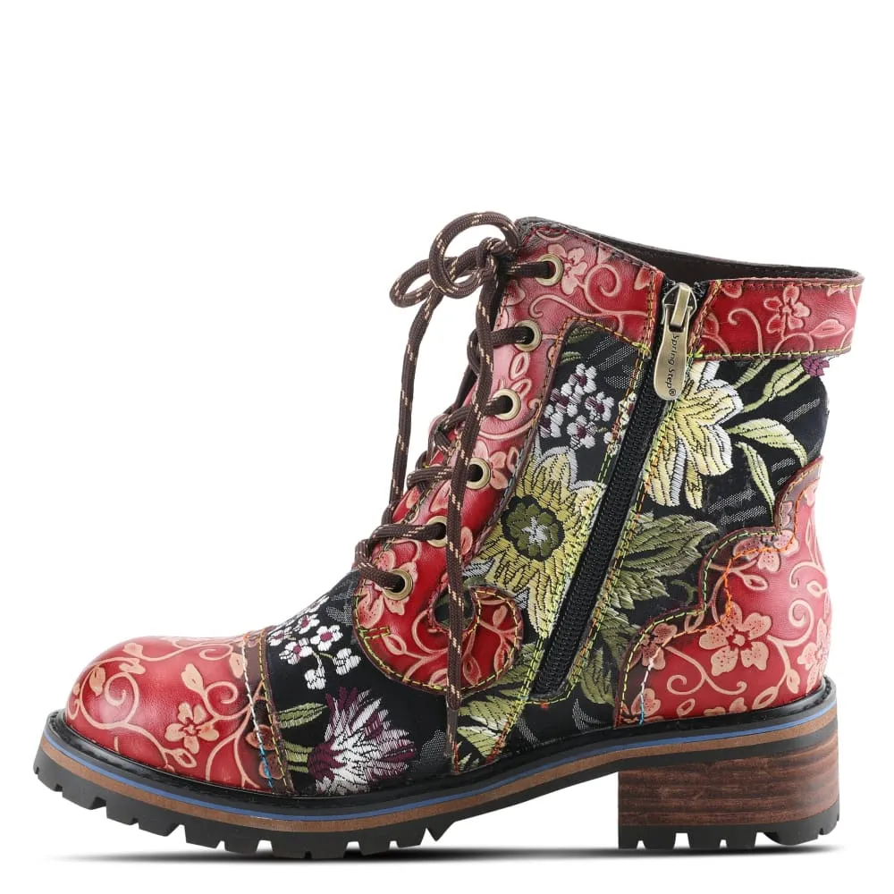Spring Step Shoes L'Artiste Fantastic Women's Floral Leather High Top Boots