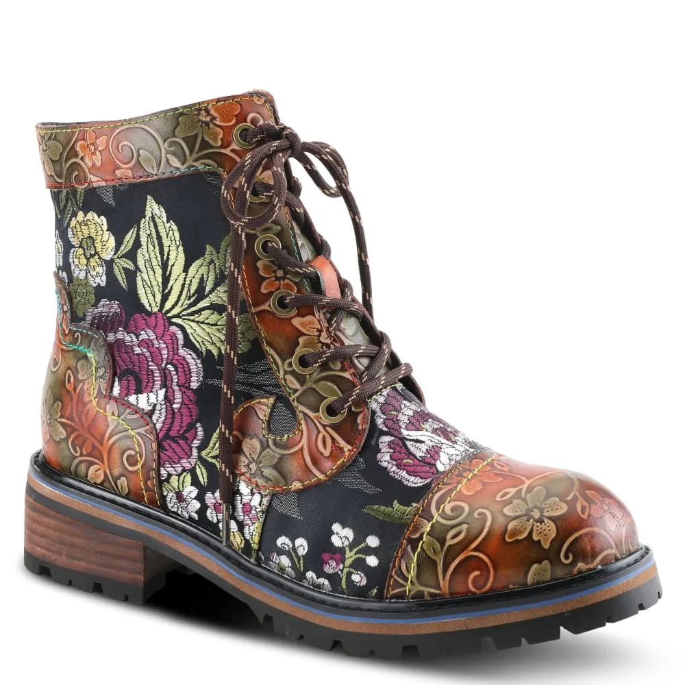 Spring Step Shoes L'Artiste Fantastic Women's Floral Leather High Top Boots