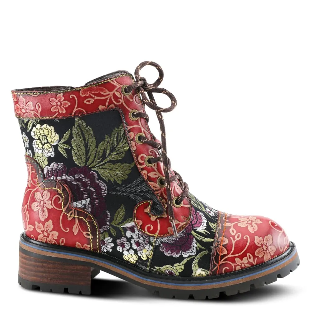 Spring Step Shoes L'Artiste Fantastic Women's Floral Leather High Top Boots
